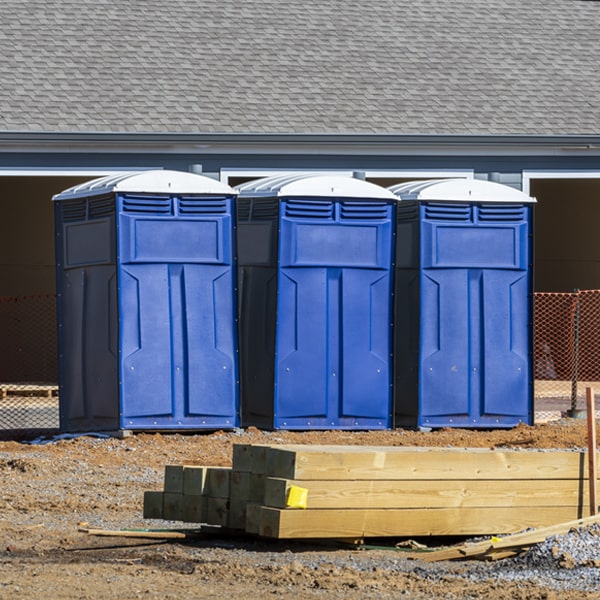 is there a specific order in which to place multiple portable toilets in Warner OK
